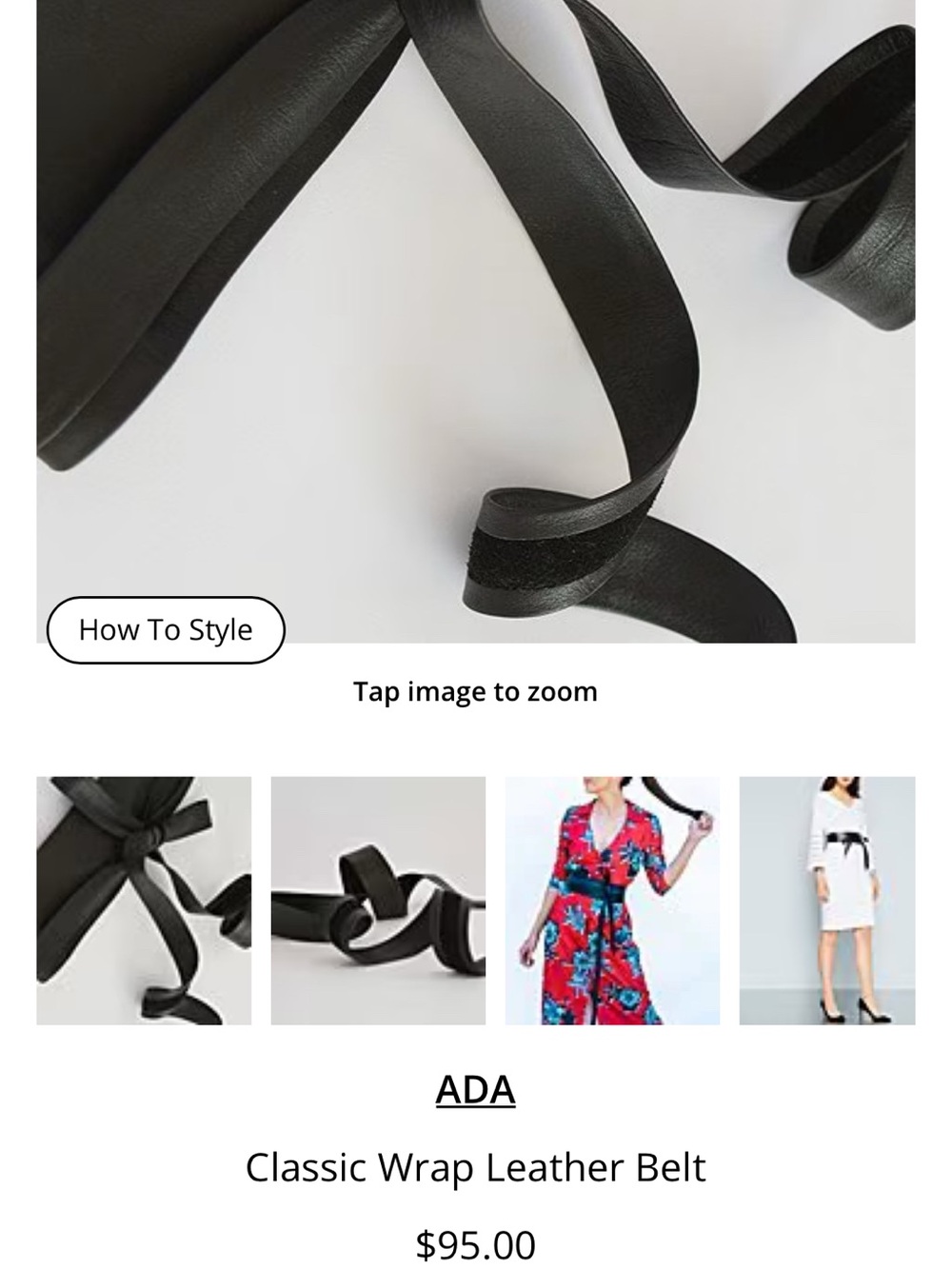 ADA Classic Leather Wrap Belts - 2 - Picture 7 of 9
